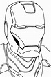 COLOREA TUS DIBUJOS: Mascara de Iron Man para colorear y pintar