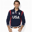 Ralph lauren Snow Polo Customfit Longsleeve Usa Rugby in Blue for Men ...