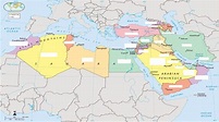 Southwest Asia/North Africa Map Diagram | Quizlet