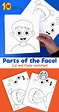 Parts of the Face Cut and Paste Worksheet | Preschool body theme, Body ...