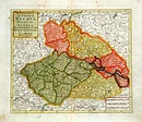 Antique map chart: - Nuova Carta del Regno di Boemia, Ducato di Slesia ...
