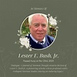 Lester E. Bush Jr. (1942-2023) - Dialogue Journal