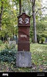 Vue sur le célèbre cimetière du Nord de Munich, Allemagne avec des ...