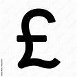 British Pound Sterling currency or pound symbol flat icon for apps and ...