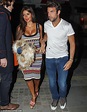 Cesc Fabregas and partner Daniella Semaan head out for a romantic meal ...