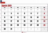calendario agosto 2021 chilie | Calendario de agosto, Calendario ...