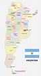 Mapa da Argentina - América do Sul Destinos
