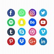 Popular colección de logos de redes sociales - Descargar Vectores ...