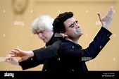 Mexican tenorist Roland Villazon (right) performs in Prague, Czech ...