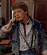 Marty Mcfly Denim Jacket | Michael J. Fox Back to The Future Denim Jacket