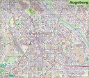 Large detailed map of Augsburg - Ontheworldmap.com