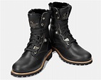 Panama Jack Tall Lace Up Winter Fur Route Boot in Black