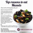 The health benefits of mussels - Check Your Food | Food, Health food ...