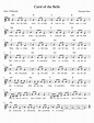 Carol of the Bells Sheet music for Piano (Solo) Easy | Musescore.com