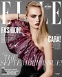 Cara Delevingne on the September 2016 issue of Elle. Photo: Terry ...
