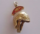 9ct Gold Roman Centurion's Helmet With Moving Strap Charm | Etsy UK ...