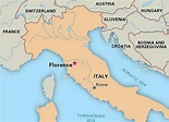 Where is Florence located in Italy?