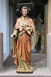 Wooden statue of St.Saint Joseph the Worker - Ferdinand Stuflesser 1875