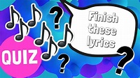 Can you finish these popular song lyrics? Take the quiz below and find ...
