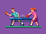 Tenis de mesa también conocido como deporte de ping pong con atleta ...