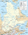 Map of Québec (Road Map) : Worldofmaps.net - online Maps and Travel ...