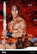 Póster de película Conan el destructor (1984 Fotografía de stock - Alamy