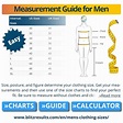 Men's Size Charts & Conversions: Pants, Shirts, Waist, Chest