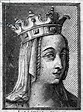 Image of Portrait of Luitgarde, wife of Charlemagne, who died in 800 ...
