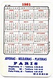 calendario 1981 billete 5 yuan (publicidad joye - Comprar Calendarios ...