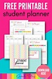 Printable Student Planner {46 pages} | Student planner printable ...