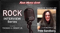 Pete Sandberg-Mad Invasion- Interview 11/09/2021 -talks new record ...
