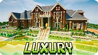 Minecraft - Luxury Brick Mansion - House Map w/ Download - YouTube