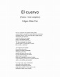 El cuervo Alan Poe - Poema escrito por Edgardo Alan Poet. - El cuervo ...