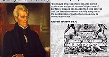 State of the Union History: 1832 Andrew Jackson - Proclamation ...