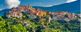The italian village of Perinaldo, Imperia in Liguria, Italy - e-borghi