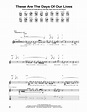 These Are The Days Of Our Lives Sheet Music | Queen | Guitar Tab
