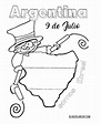 dibujos 9 de Julio, Independencia argentina para colorear - Colorear ...