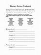 Literary Devices Worksheet | PDF