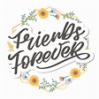 Best friend forever frienship day hermana del alma con diseño de letras ...