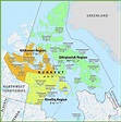 Nunavut region map - Ontheworldmap.com