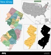 Mapa de new jersey fotografías e imágenes de alta resolución - Alamy