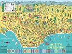 illustrated Santa Barbara metropolitan area map