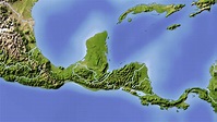 Mapa hidrográfico de América Central