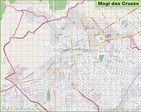 Large detailed map of Mogi das Cruzes