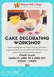 Cake Decorating Workshop (Community Education Classes) - Walnut Hill ...