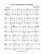Come, Thou Fount of Every Blessing - easy hymn in C Major (arr. Kevin G ...