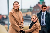 Princess Estelle and Crown Princess Victoria of Sweden were twinning in ...