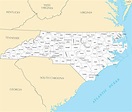 Map Of North Carolina Cities And Towns – Map Of The Usa With State Names