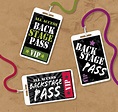 Set Of Backstage Pass Template Designs Stock Illustration - Download ...