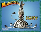 Marty the Zebra from Madagascar Desktop Wallpaper